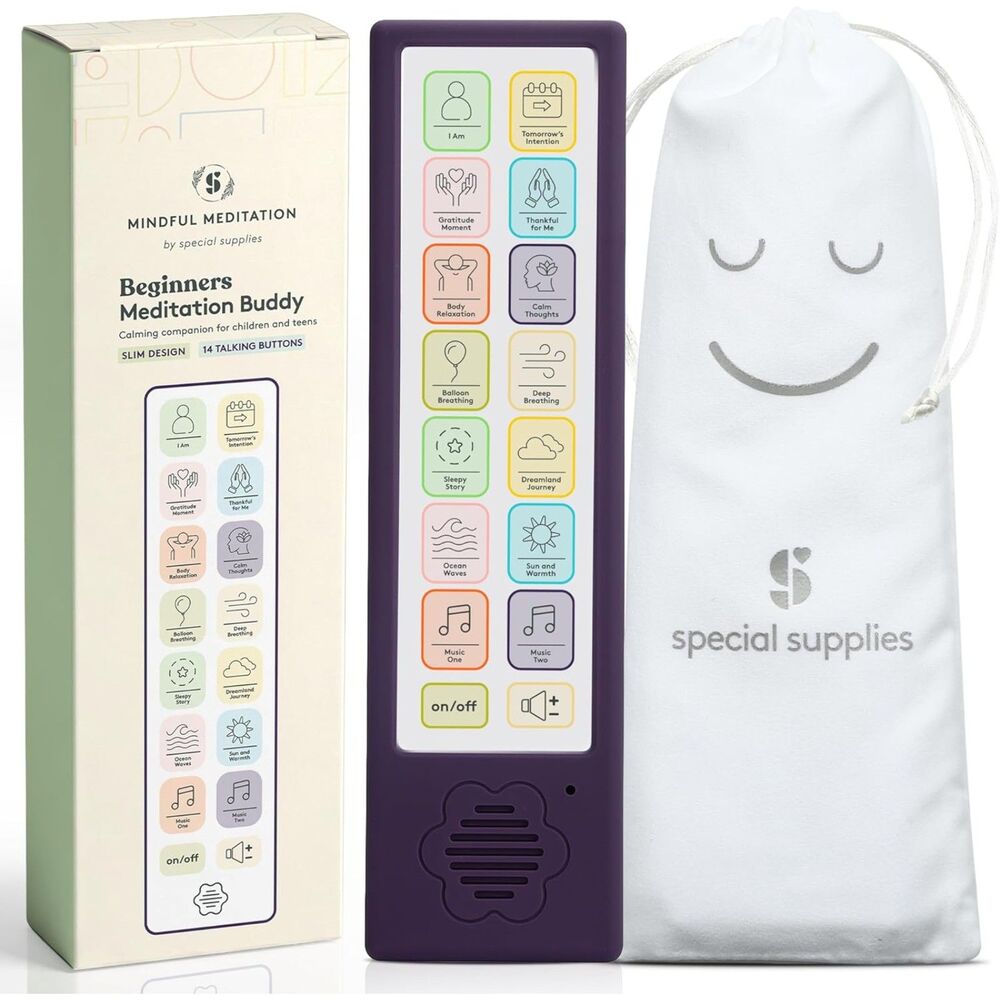 NEW Meditation Buddy Screen-Free Mindfulness Breathing Device Kids Adults